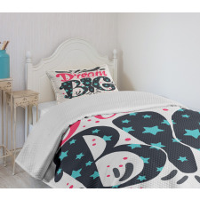 Message of Inspiration Stars Bedspread Set