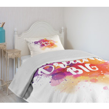 Modern Dream Big Calligraphy Bedspread Set