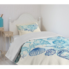 Coastal Design Grunge Heart Bedspread Set