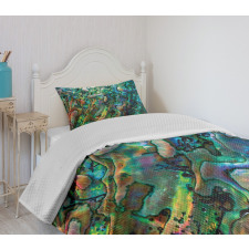 Haliotis Seashell Macro Photo Bedspread Set