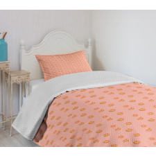 Halved and Sliced Grapefruit Bedspread Set