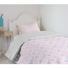 Milk Bottle Smiling Toast Bedspread Set