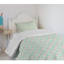 Simplistic Repetitive Fruit Bedspread Set