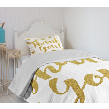 Repeating Mini Hearts Bedspread Set