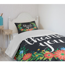 Floral Exotic Feminine Bedspread Set