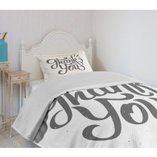 Spots Funky Dramatic Font Bedspread Set