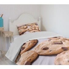 Chocolate Snacks on a Tray Bedspread Set