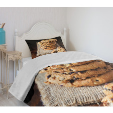 Stacks of Baked Doughy Goods Bedspread Set