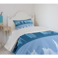 Reflection Cityscape Bedspread Set