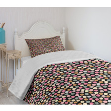 Hand-Painted Style Spots Bedspread Set