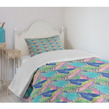 Banana Syngonium Plantation Bedspread Set