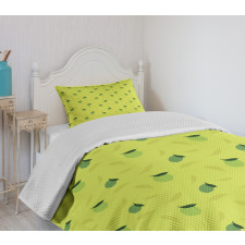 Silhouette of Citrus Fruit Bedspread Set