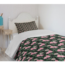 Spotted Fungi and Hedgehog Bedspread Set