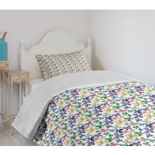 Ornamental Wings Swirls Bedspread Set