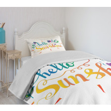 Bloom Motifs Heart Bedspread Set