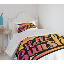 Sixties Style Colors Bedspread Set