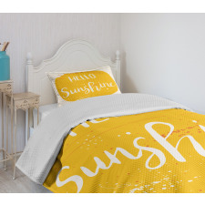 Words Summer Season Bedspread Set