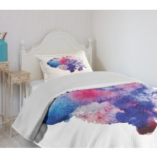 Watercolor Splash Abstract Bedspread Set