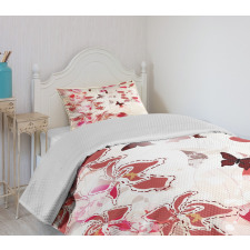 Orchids Butterflies Tropic Bedspread Set