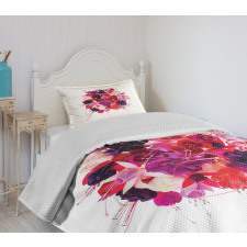 Bouquet of Exotic Flowers Bedspread Set