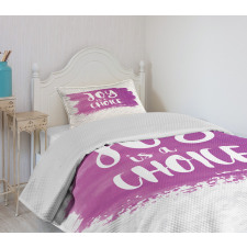 Joy is a Choice Words Art Bedspread Set