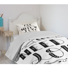 All We Need Is Love Phrase Bedspread Set