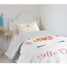 Nursery Lettering Horns Bedspread Set