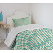 Abstract Herringbone Bedspread Set