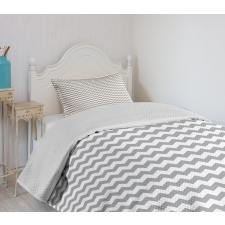 Zig Zag Tile Mosaic Bedspread Set