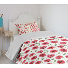 Aquarelle Blossom Ornamental Bedspread Set