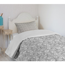 Retro Natural Petals Bedspread Set