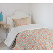 Woodland Birds and Fir Trees Bedspread Set