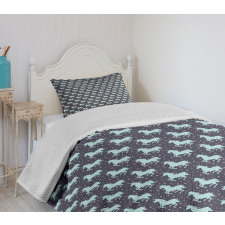 Fir Trees Flora and Fauna Bedspread Set