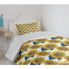 Graphic Harvest Yield Bedspread Set