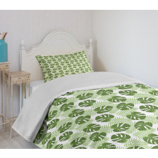 Palms and Monsteras Bedspread Set