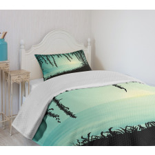 Liana Cave and Sea Bedspread Set