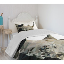 Polygonal Savannah Wildlife Bedspread Set