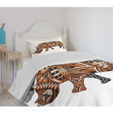 Assortment of Motifs Bedspread Set