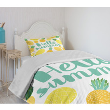 Pineapples and Fruits Bedspread Set