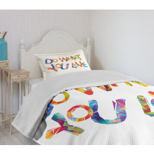 Polygonal Arrangement Art Bedspread Set