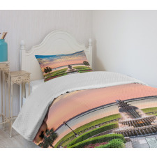 Ocean Scenery America Bedspread Set