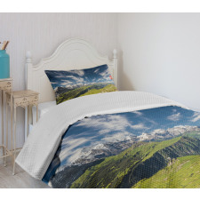 View of the Swiss Alps Bedspread Set