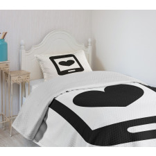 Smartphone Design Bedspread Set