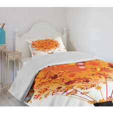 Autumn Concept Air Balloon Bedspread Set