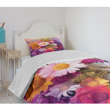 Blossoming Roses Bedspread Set