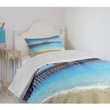 Florida Beach Sunny Day Ocean Bedspread Set