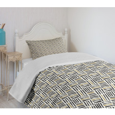 Brushstroke Modern Strips Bedspread Set