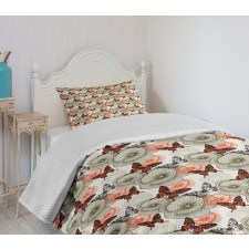 Poppies and Butterflies Bedspread Set