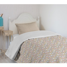 Vintage Style Nursery Floral Bedspread Set