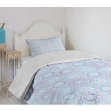 Sun Circles and Dots Bedspread Set